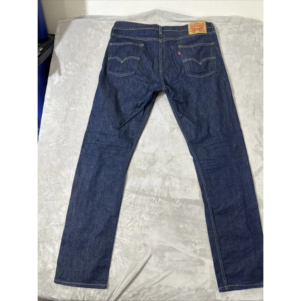 Levi’s 513 slim straight jeans men’s 34x34 dark wash stretch denim